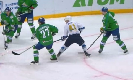 Видеообзор матча КХЛ «Салават Юлаев» — «Барыс» 5:4 
