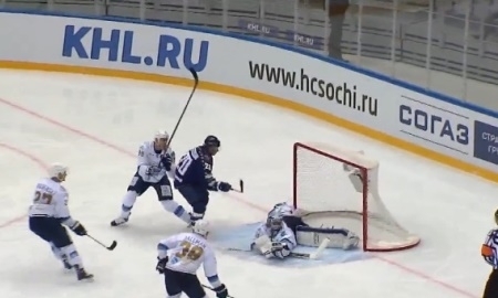 Сейв Лацо в матче «Сочи» — «Барыс» 6:2 вошел в ТОП-10 лучших сейвов недели КХЛ
