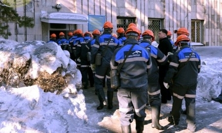 Хоккеисты «Сарыарки» посетили шахту имени Костенко