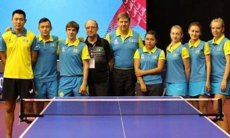 Сборная Казахстана по настольному теннису выступит на командном чемпионате мира