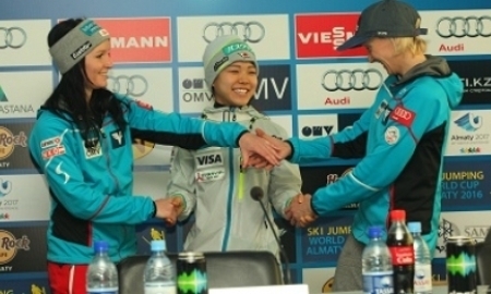 Таканаши и Превц — чемпионы первого дня этапа Кубка мира по прыжкам с трамплина в Алматы