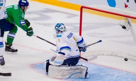 Фоторепортаж с матча КХЛ «Салават Юлаев» — «Барыс» 5:4