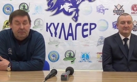 Видео послематчевой пресс-конференции игр чемпионата РК «Кулагер» — «Арлан» 5:1, 3:2
