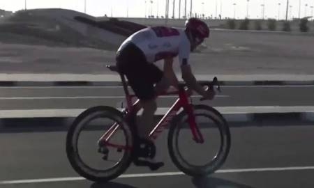 Видео финиша третьего этапа «Тура Катара» с участием гонщиков «Астаны»