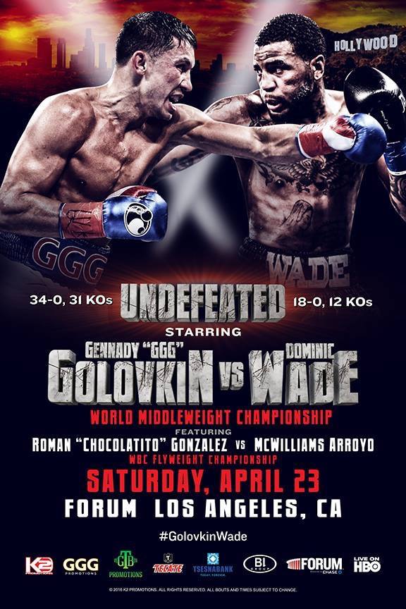 Афиша боя Геннадий Головкин — Доминик Уэйд