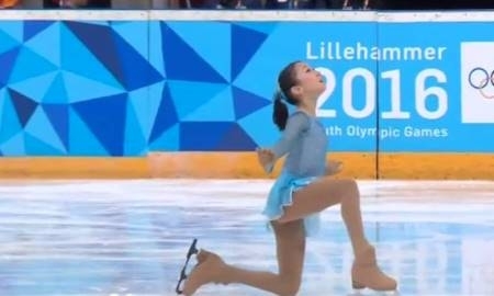 Видео выступления Элизабет Турсынбаевой в произвольной программе юношеских Олимпийских игр