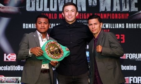 Геннадий Головкин с командой собрали пресс-конференцию в Лос-Анджелесе