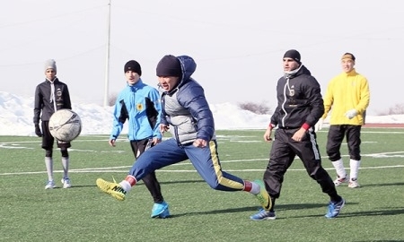 Фоторепортаж со второго дня УТС сборных Казахстана и Германии