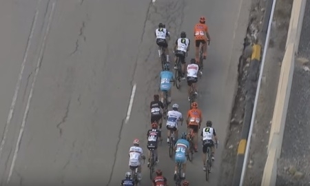 Видео финиша второго этапа «Тура Омана» с участием гонщиков «Астаны»