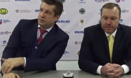 Видео послематчевой пресс-конференции игры ВХЛ «Сарыарка» — «СКА-Нева» 1:0