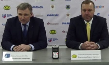 Видео послематчевой пресс-конференции игры ВХЛ «Сарыарка» — ТХК 7:2
