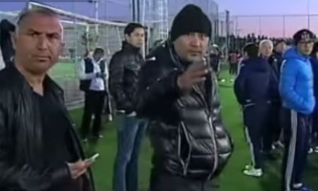 Видеосюжет о потасовке во время товарищеского матча «Ордабасы» — «Сталь»