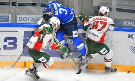 Фоторепортаж с матча МХЛ «Снежные Барсы» — «Ирбис» 4:0