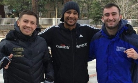 Головкин тренируется с Силлахом и Гассиевым