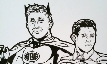 Головкина и Гонсалеса изобразили в виде Бэтмэна и Робина