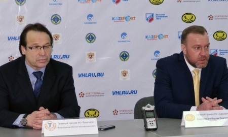 Видео послематчевой пресс-конференции игры плей-офф ВХЛ «Сарыарка» — «Торпедо» 4:1