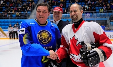 В Астане прошел матч любительских сборных Казахстана и Канады 