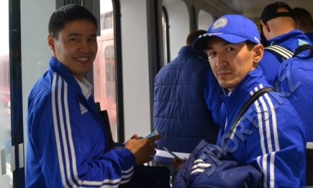 Фоторепортаж с прибытия сборной Казахстана в Щецин и предыгровой тренировки