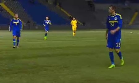 Молодежные сборные Казахстана и Боснии и Герцеговины в первом тайме голов не забили