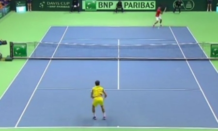 Видеообзор матча Кубка Дэвиса Новак Джокович — Александр Недовесов 6:1,6:2, 6:3