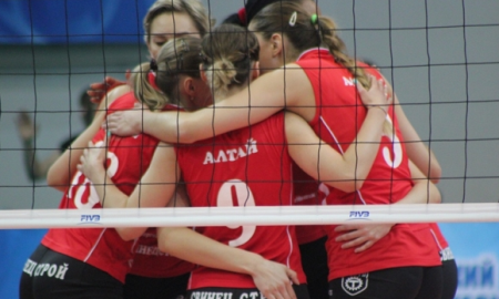 Волейболистки «Алтая» исполнили победный танец