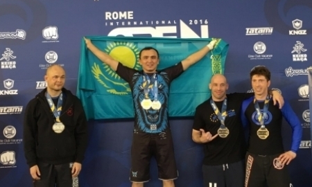 Айдар Махметов завоевал две золотые медали на чемпионате Европы по джиу-джитсу
