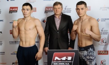 Дамир Исмагулов уложился в вес на церемонии взвешивания на турнире M-1 Challenge 65