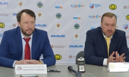 Видео послематчевой пресс-конференции игры плей-офф ВХЛ «Сарыарка» — «Нефтяник» 2:3 ОТ