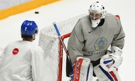 Фоторепортаж с тренировки сборной Казахстана