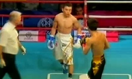 Видео боя матча WSB «Astana Arlans» — «Caciques Venezuela» Жомарт Ержан VS. Анхелино Кордово