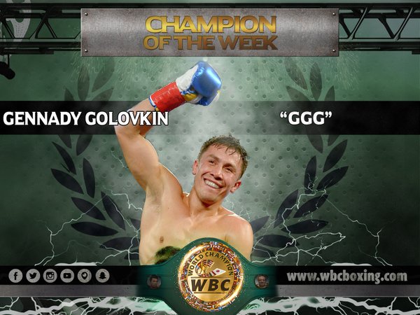 WBC признал Геннадия Головкина чемпионом недели
