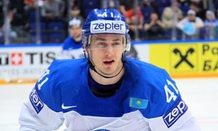 Бойд забил дебютную шайбу за сборную Казахстана на чемпионате мира