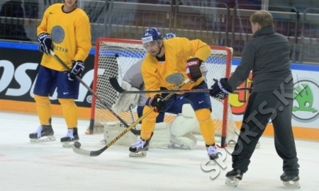 Сборная Казахстана провела тренировку