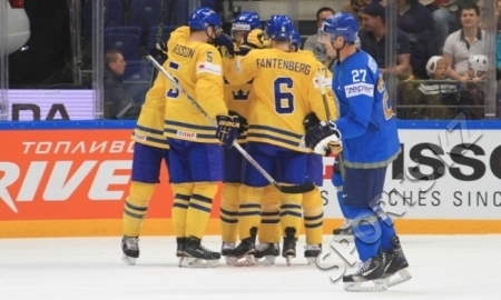 Швеция — Казахстан 7:3. На классе