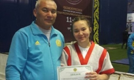 Жадыра Танатарова из Актау стала бронзовым призером чемпионата Казахстана по казакша курес