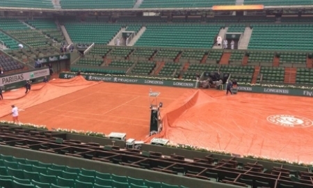 Матч Ярославы Шведовой на первом игровом дне «Ролан Гаррос» прерван из-за дождя