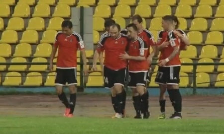 Видео гола Сергея Скорых в матче Премьер-Лиги «Тараз» — «Шахтер»