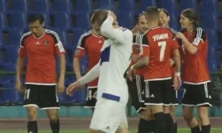 Видео гола Андрея Финонченко в матче Премьер-Лиги «Тараз» — «Шахтер» 1:2