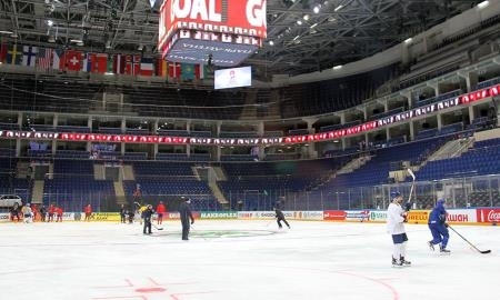 Фоторепортаж с первой тренировки сборной Казахстана в Москве