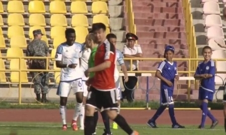 Видео гола Еркебулана Тунгышбаева в матче Премьер-Лиги «Ордабасы» — «Шахтер»