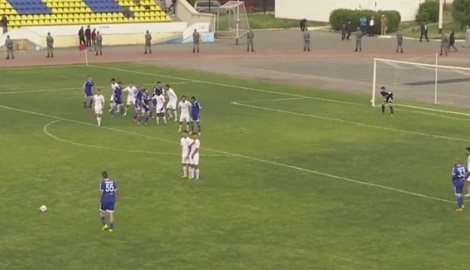 Видео гола Олега Хромцова в матче Премьер-Лиги «Акжайык» — «Жетысу» 