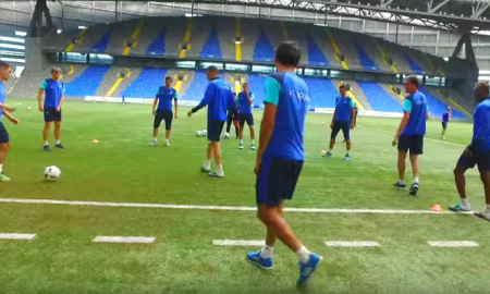 Видео с восстановительной тренировки «Астаны»