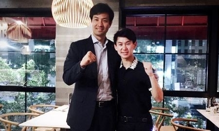 Тен встретился с Олимпийским чемпионом по таеквондо в Южной Корее