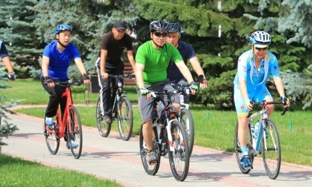 Более 5 000 жителей Алматы приняли участие в велопробеге