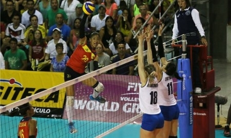 Казахстанки проиграли Колумбии на Мировом Гран-при