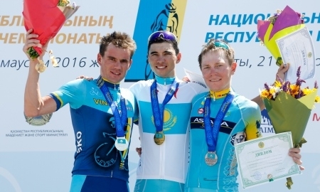 Камышев выиграл групповую гонку чемпионата Казахстана по велоспорту на шоссе