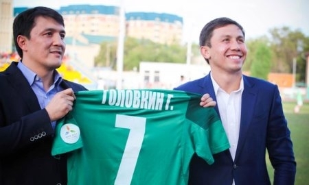 Головкину подарили именную футболку «Атырау»