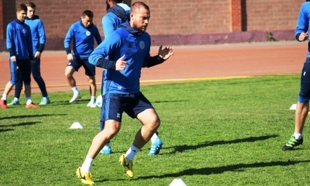 Фоторепортаж с предматчевой тренировки «Окжетпеса»