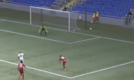 Видео гола Сержа Бандо Нганбе в матче Премьер-Лиги «Окжетпес» — «Акжайык»