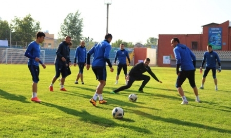 Фоторепортаж с предматчевой тренировки «Окжетпеса» 